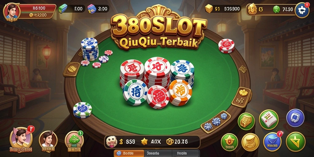 Screenshot 380SLOT menampilkan aksi seru permainan QiuQiu.
