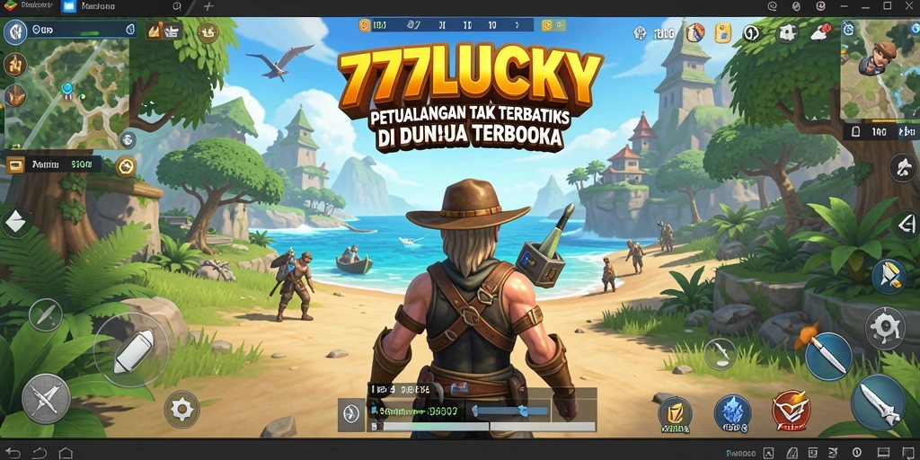 Tampilan gameplay Open World yang menakjubkan di 777LUCKY.