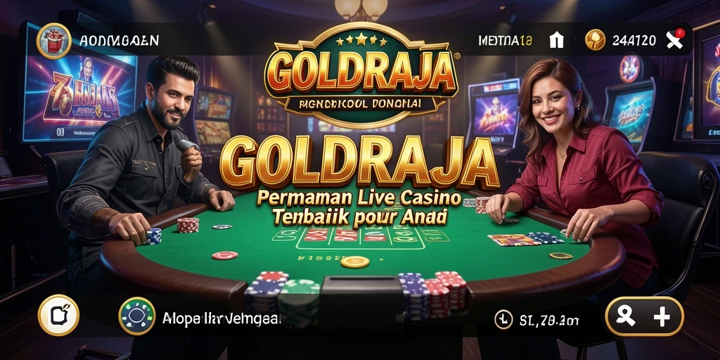 Screenshot gameplay Live Casino GOLDRAJA yang mendebarkan dan interaktif.