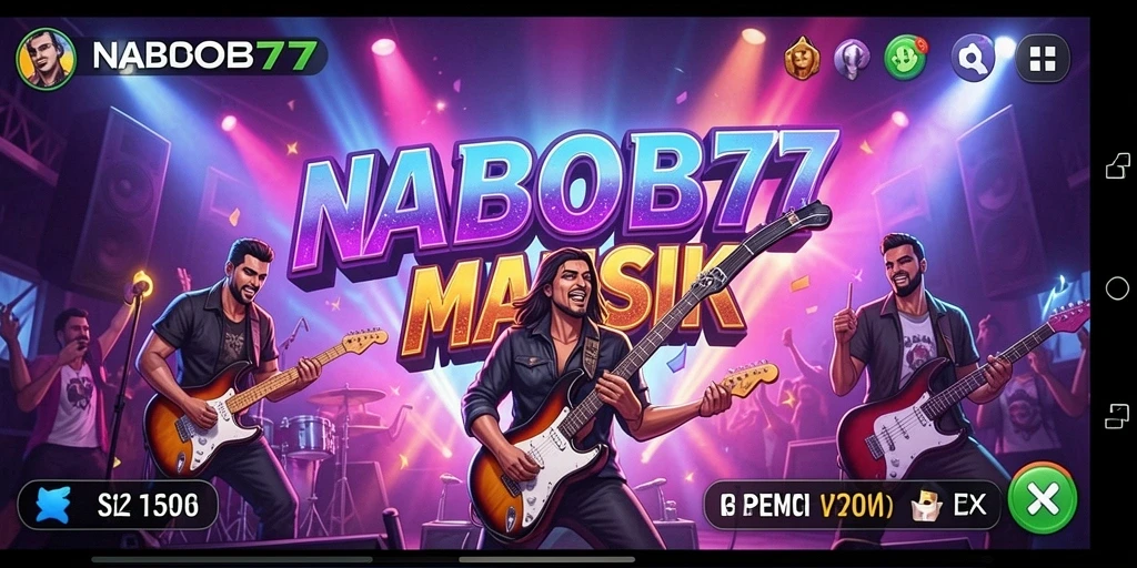 Tampilan gameplay NABOB77 yang penuh warna dan dinamis.