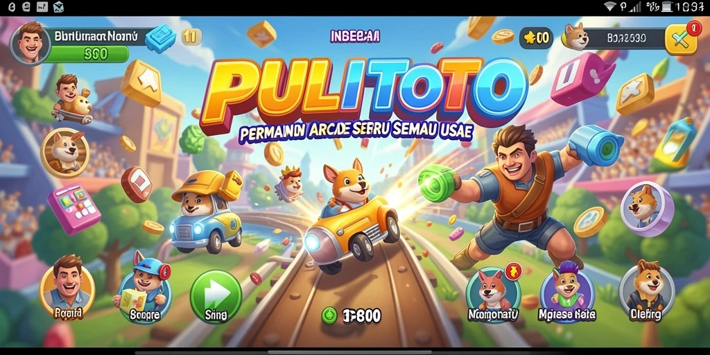 Screenshot gameplay PULITOTO menunjukkan aksi seru dan tantangan di setiap level.