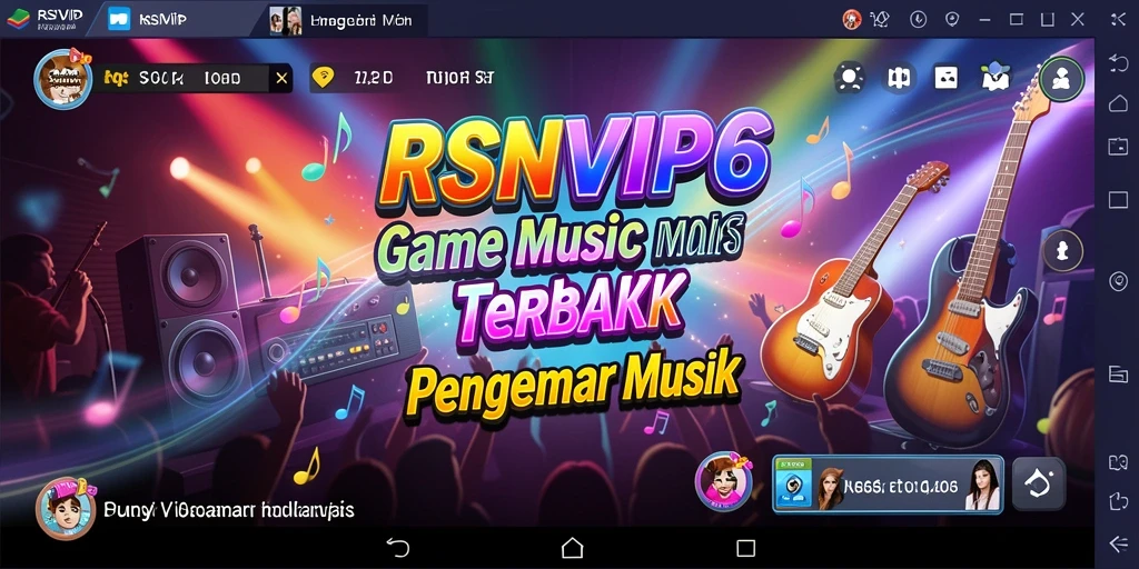 Screenshot gameplay <strong>RSNVIP6</strong> menampilkan pengalaman bermain musik yang interaktif.