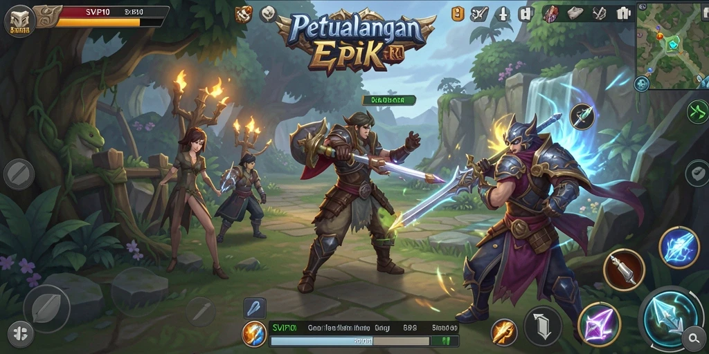 Tampilan gameplay SVIP10 yang dinamis dan penuh aksi.